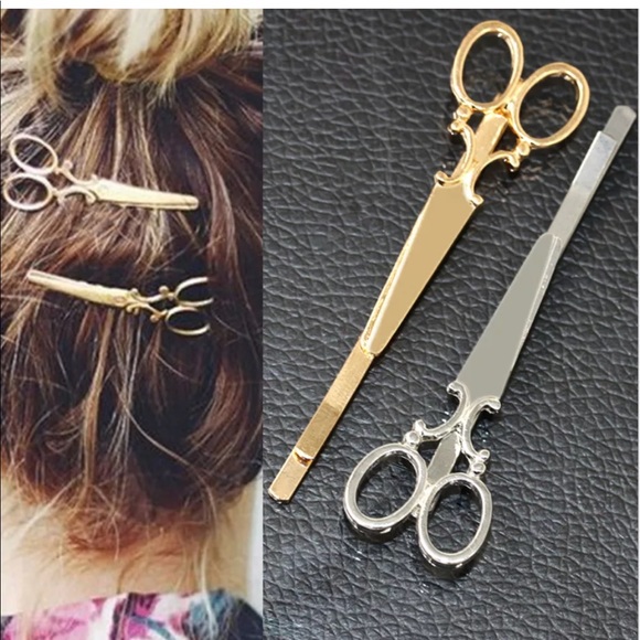 {BROOKLYNN} Cut the Drama scissor hair pin set - Picture 2 of 8